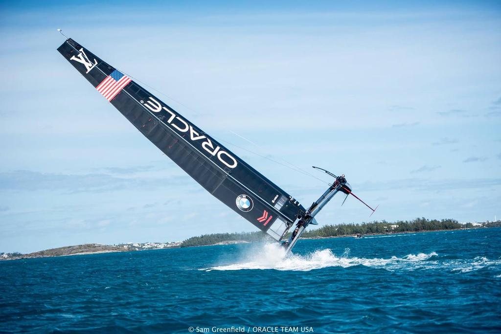  - Oracle Team USA - Capsize - Bermuda February 2016 © Sam Greenfield/Oracle Team USA http://www.oracleteamusa.com