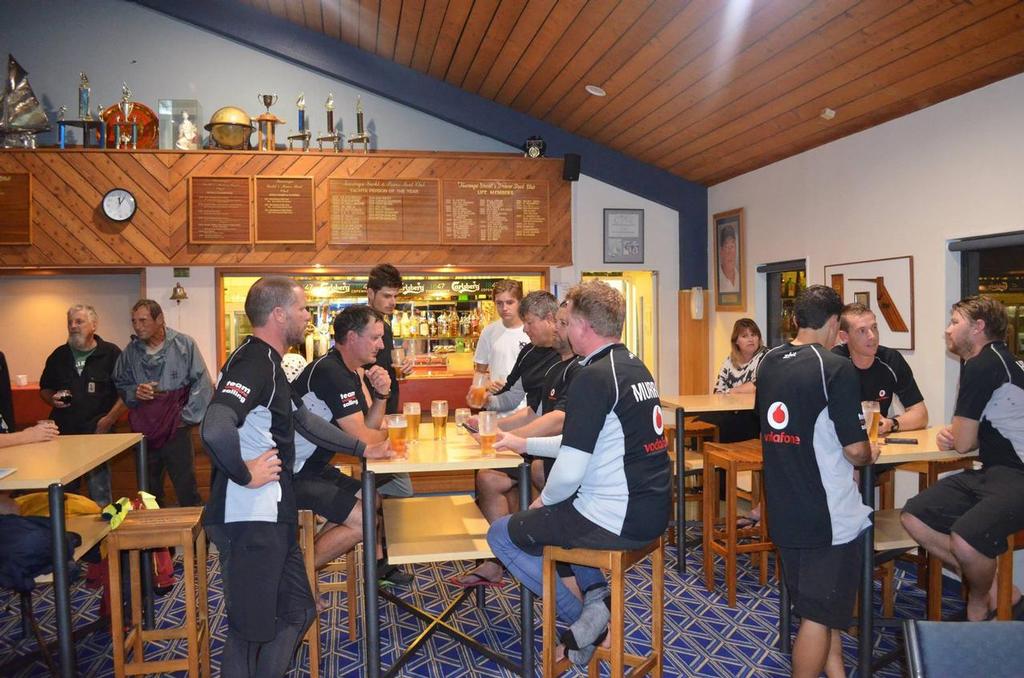 TeamVodafoneSailing afre the finish - 2016 Auckland Tauranga Race © TeamVodafoneSailing