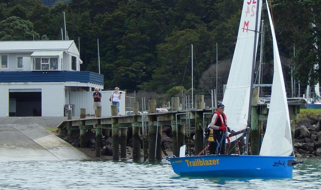 Photographer Erica Newlands watching the Javelins launch - 2016 Sanders Cup photo copyright Ruth WCC taken at  and featuring the  class