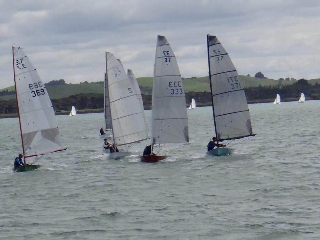 #369 Luke Heslewood, #2 Phil Nicholls, #333 Gavin Auld, #371 Hamish Hall-Smith - 2016 3.7 Class NZL National Championship March 11-13th photo copyright Serena Sanchez taken at  and featuring the  class