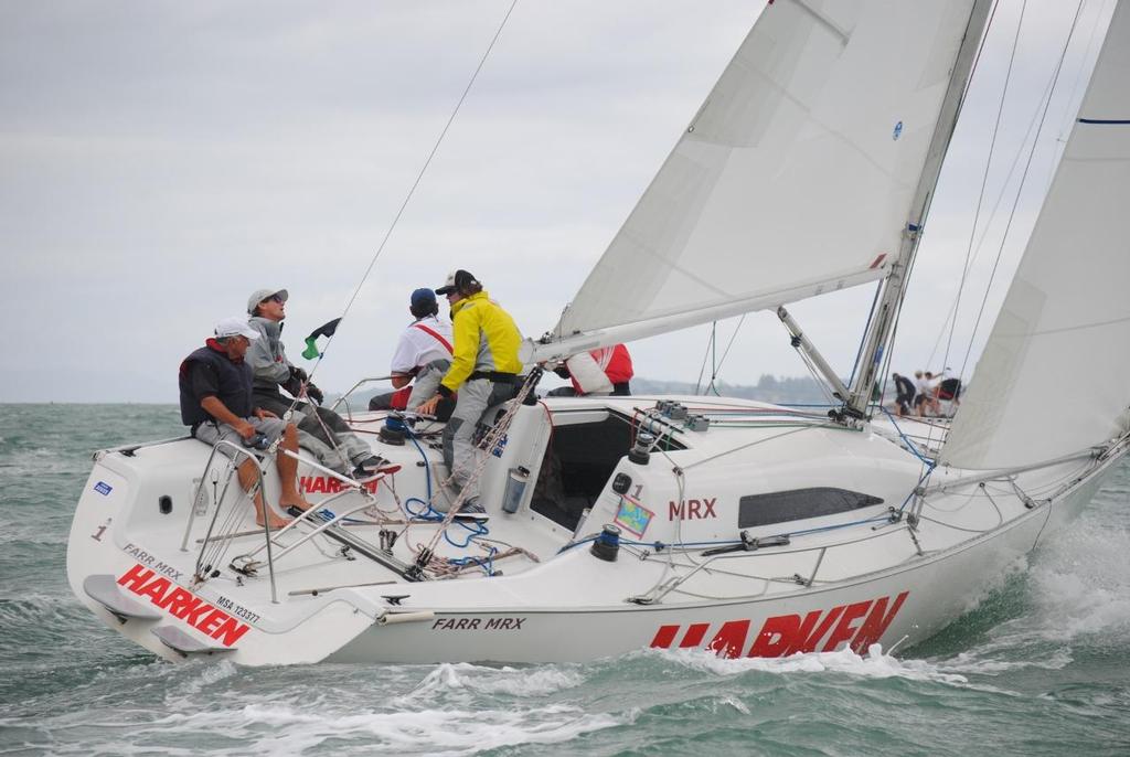 Dave McKay CSC - heads upwind in Race 3 - MRX Pacific Challenge, March  18-20, 2016 photo copyright RNZYS Media taken at  and featuring the  class