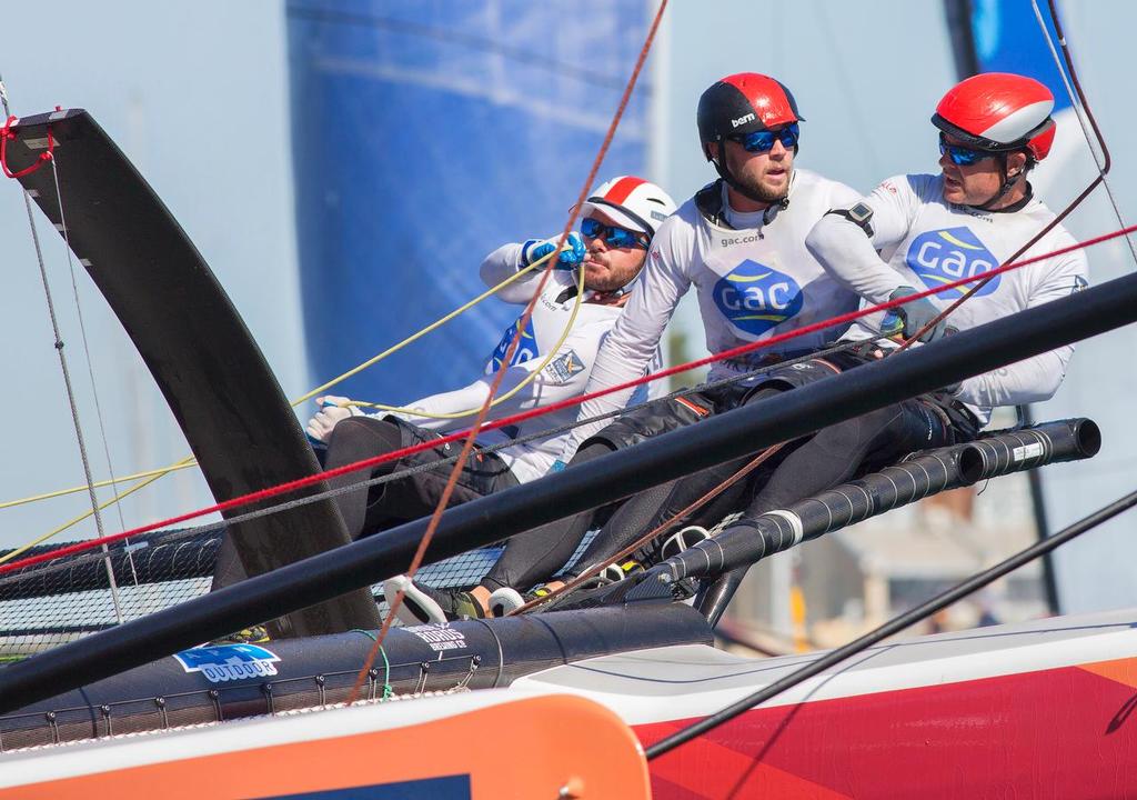 Williams and crew on the pace. WMRT Fremantle 2016. © Guy Nowell http://www.guynowell.com
