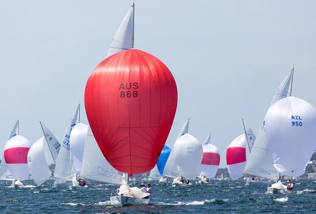 YandooXX coming in for a nice position finish, 3rd overall - Etchells 2015-2016 NSW State Championship © Kylie Wilson http://www.positiveimage.com.au