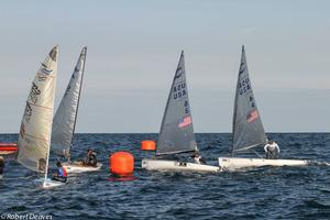 Zach Railey trails  - 2016 Finn Europeans - Barcelona - Day 5 photo copyright Robert Deaves/Finn Class http://www.finnclass.org taken at  and featuring the  class