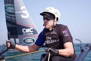 Peter Burling - Emirates Team NZ, America's Cup World Series, Muscat, Oman photo copyright Emirates Team New Zealand http://www.etnzblog.com taken at  and featuring the  class