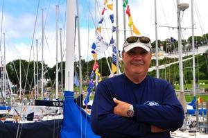Frank Kern at Mackinac Island: he has won both the Bayview and Chicago Macs with his J/120 Carinthia and is a member of the ORR Committee photo copyright Carol Kern taken at  and featuring the  class