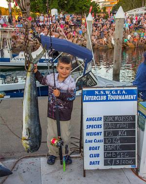 Little Isaac Moussa was shell shocked by the attention – what a little champion. - 2016 NSWGFA Interclub Championship photo copyright  John Curnow taken at  and featuring the  class