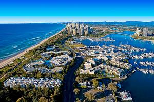 GC Broadwater and coastline - 2017 America's Cup photo copyright Jeni Bone taken at  and featuring the  class
