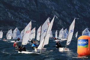 2016 34th Garda Optimist Meeting – Day 1 photo copyright Elena Giolai taken at  and featuring the  class