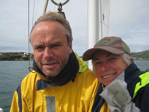Cruising sailors Daria and Alex Blackwell photo copyright Daria Blackwell taken at  and featuring the  class