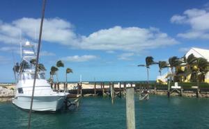 Blowing dogs off chains in West End. Bahamas photo copyright SV Taipan taken at  and featuring the  class