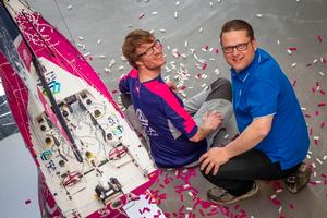 A model boat of Team SCA, made entirely of 100,000 LEGO® pieces photo copyright  Ainhoa Sanchez/Volvo Ocean Race taken at  and featuring the  class
