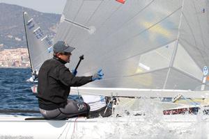 Zach Railey - 2016 Finn Europeans in Barcelona photo copyright  Robert Deaves taken at  and featuring the  class