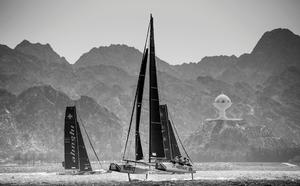 Fleet in action - 2016 Extreme Sailing Series photo copyright Lloyd Images taken at  and featuring the  class