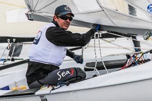 Zac Railey - 2016 Finn Europeans in Barcelona photo copyright  Robert Deaves taken at  and featuring the  class