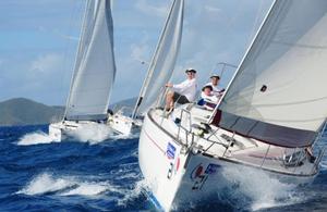 Winner of the Bareboat class with Sunsail 441, Warvor, sailed by Willem Ellement, NED photo copyright Todd VanSickle / BVI Spring Regatta http://www.bvispringregatta.org taken at  and featuring the  class