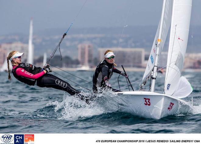  - Day 1, 2016 470 European Championship, Bay of Palma, Mallorca, Spain ©  Jesus Renedo / Sailing Energy http://www.sailingenergy.com/