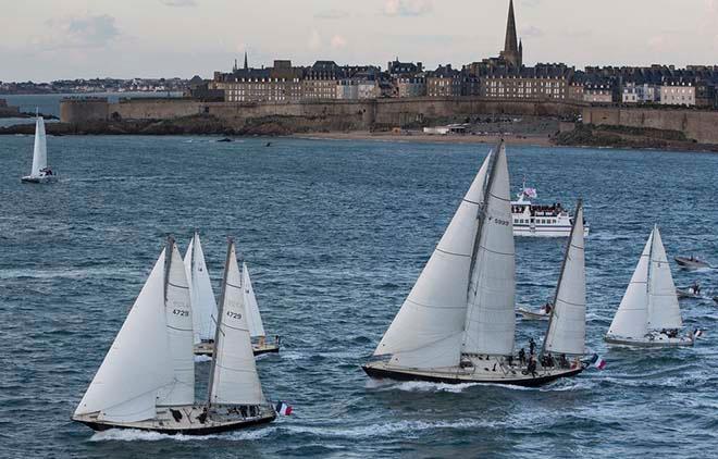 The Pen Duicks set sail for Plymouth. - 2016 Transat Bakerly  © Lloyd Images http://lloydimagesgallery.photoshelter.com/