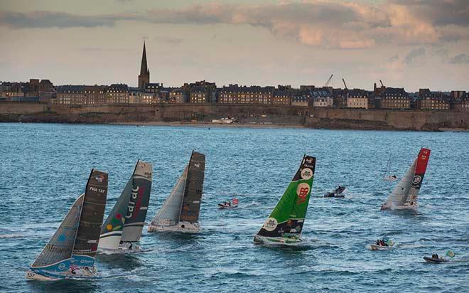 On Saturday 23rd April at 2000 CET, The Transat bakerly fleet embarked on the 130nm Warm-Up leg to Plymouth. - 2016 Transat Bakerly  © Lloyd Images http://lloydimagesgallery.photoshelter.com/