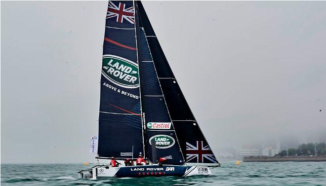 Land Rover BAR Academy skippered by Bleddyn Môn, finished the Act in fourth position in Qingdao, China &copy; Aitor Alcalde Colomer
