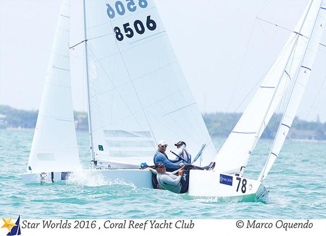 Diego Negri consolidating the race at the last crossing with Paul Cayard before the finish © Marco Oquendo http://www.imagesbymarco.com