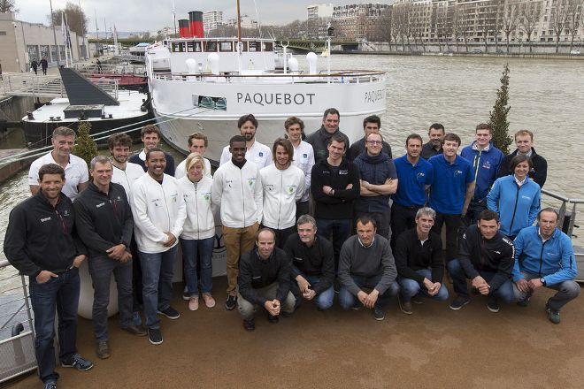 The 30 skippers (15 teams) taking part in the 13th edition of the Transat AG2R La Mondiale. © Alexis Courcoux