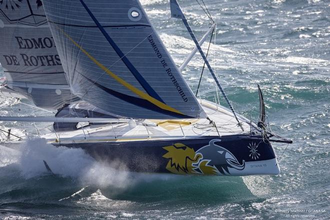 First sail of new IMOCA © Thierry Martinez / Gitana S.A.