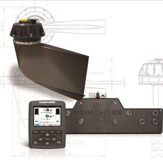 Humphree is recognized for its innovative marine technology. Pictured here are products from Humphree’s industry-leading fin, interceptor, and trim systems © Volvo Penta