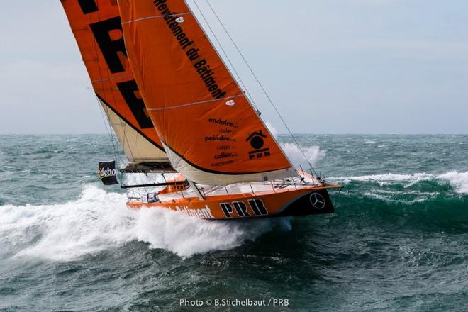 IMOCA 60' PRB - Skipper : Vincent RIOU - Vendée Globe 2016-17 - Port La Forêt 28/03/2016 © Benoît Stichelbaut / PRB