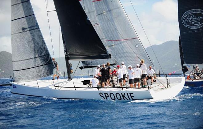 Spookie, TP 52, Steve and Heidi Benjamin lead CSA Racing 1 © Todd VanSickle / BVI Spring Regatta http://www.bvispringregatta.org