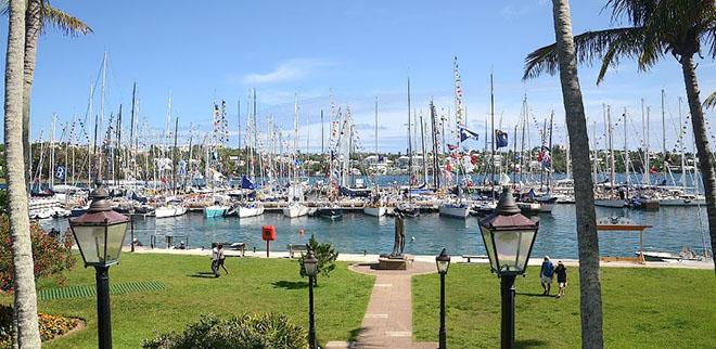 Yachts berthed at the Royal Bermuda Yacht Club following the 2012 Newport Bermuda Race. The 2016 race with about 200 entries will pack the marina to full capacity. © Talbot Wilson