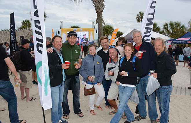 Charleston is the glue: Racing crews from all over the Midwest, the Southeast, the Northwest, and every other part of America and the globe meet every year at the famous Patriot’s Point Beach Party at Sperry Charleston Race Week. © Tim Wilkes