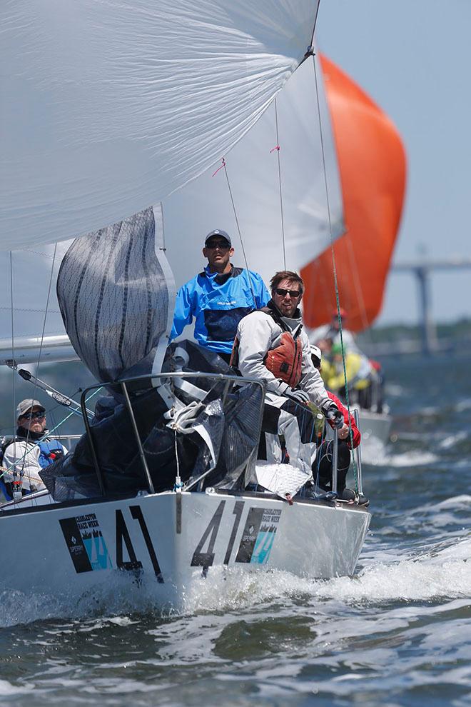 Charleston's Scott McCormick showed the impressive strength of local J/24 racing yet again, with his Giggity winning the tough class for the second straight year © Tim Wilkes