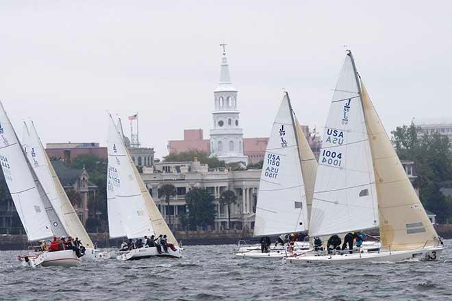 J/80s have been a staple of Sperry Charleston Race Week since almost the very beginning, and they look as good today as they looked a decade ago in front of the City. © Tim Wilkes