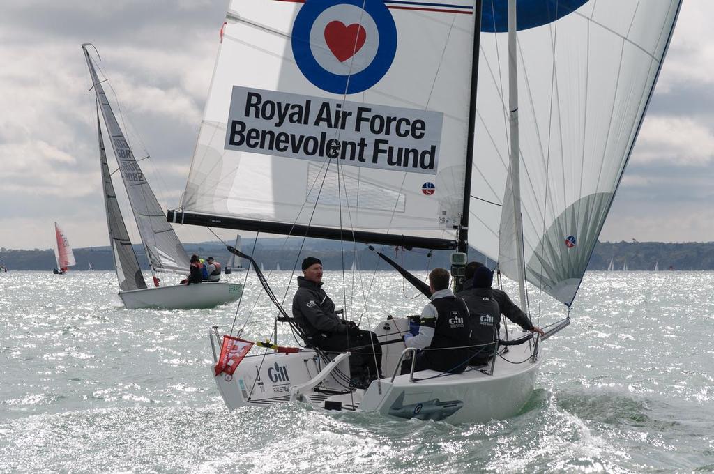 J70 RAF Benevolent Fund Spitfire - Crewsaver Warsash Spring Championship photo copyright Iain Mcluckie taken at  and featuring the  class