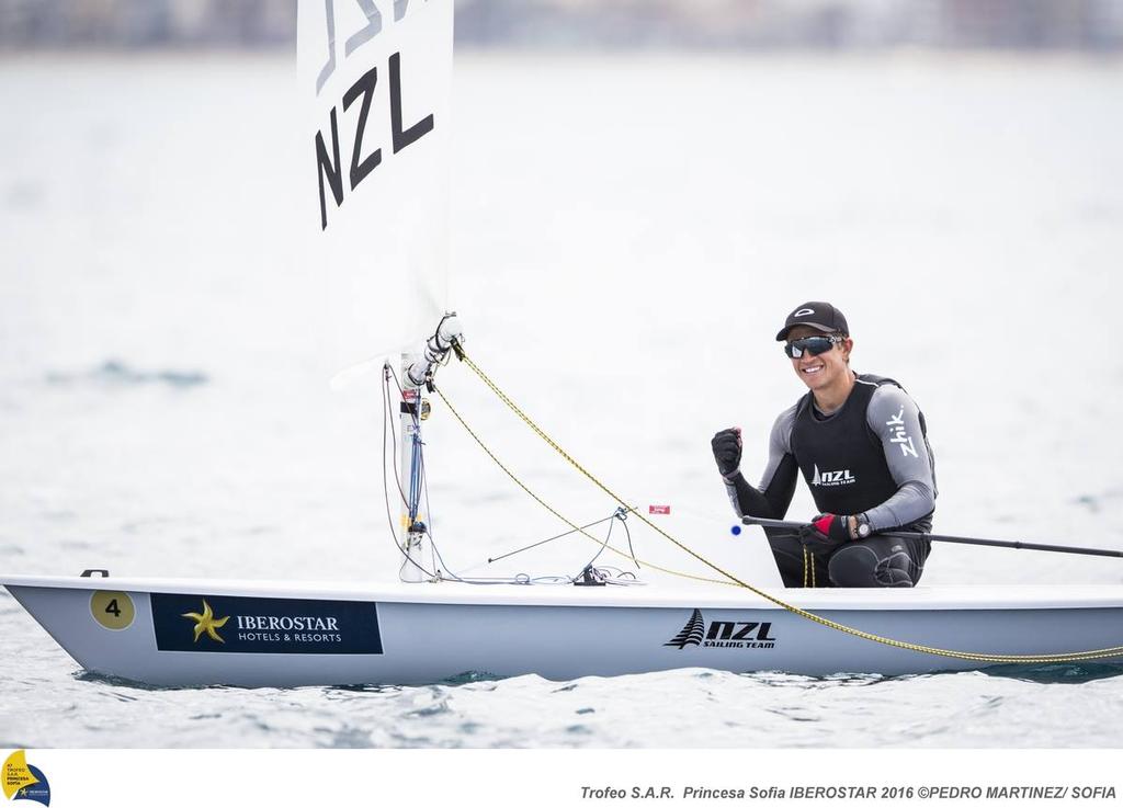 Andrew Maloney (NZL) - Laser class winner - Trofeo Princesa Softia - Medal races, April 2, 2016 ©  Pedro Martinez/MartinezStudio/Sofia http://www.trofeoprincesasofia.org/