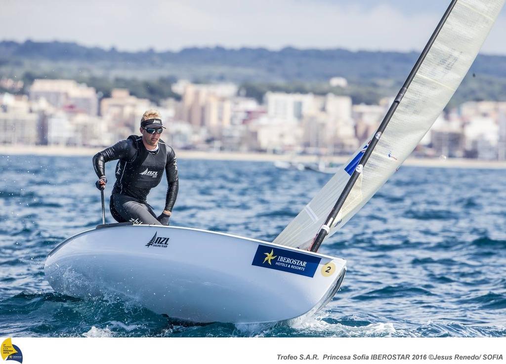 Josh Junior (NZL) - Finn class winner - Trofeo Princesa Softia - Medal races, April 2, 2016 ©  Pedro Martinez/MartinezStudio/Sofia http://www.trofeoprincesasofia.org/