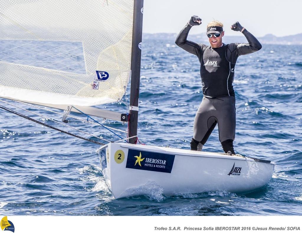 Josh Junior (NZL) - Finn class winner - Trofeo Princesa Softia - Medal races, April 2, 2016 ©  Pedro Martinez/MartinezStudio/Sofia http://www.trofeoprincesasofia.org/