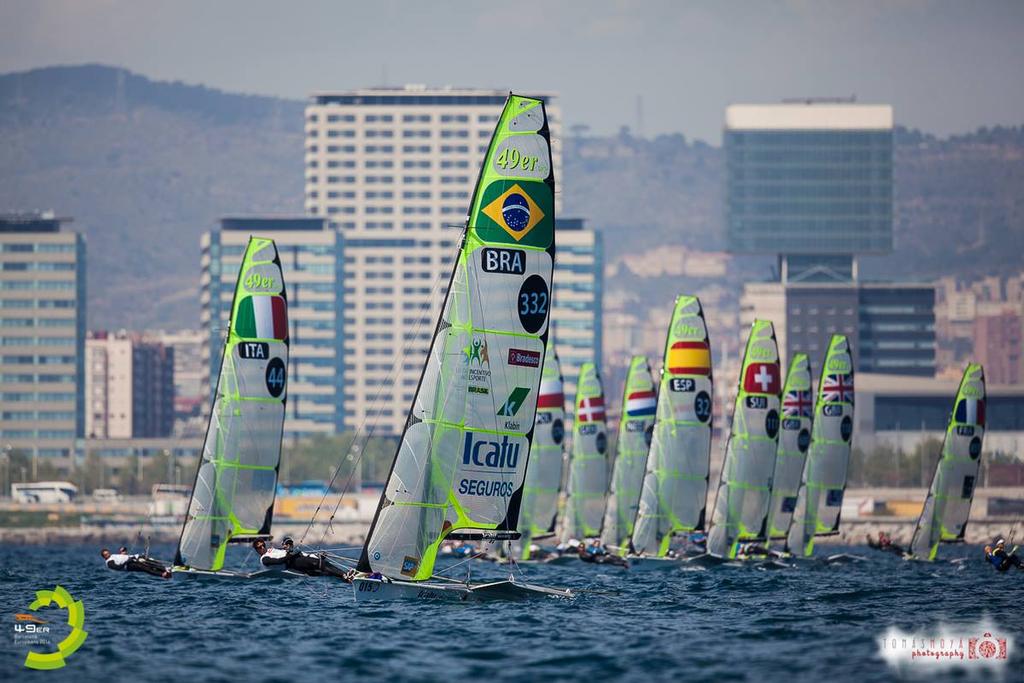  - Day 5, 49er and 49erFX European Championships, Barcelona, Spain photo copyright Tomas Moya taken at  and featuring the  class