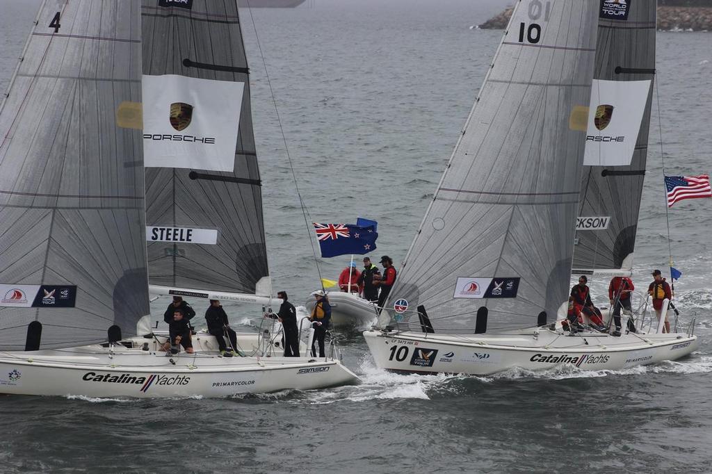 Chris Steele (NZL) vs Scott Dickson (USA/NZL) - Semi-Finals, 2016 Congressional Cup © Long Beach Yacht Club http://www.lbyc.org