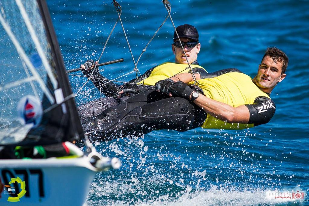 Peter Burling and Blair Tuke - Day 6 2016 49er and 49erFX European Championship © Tomas Moya