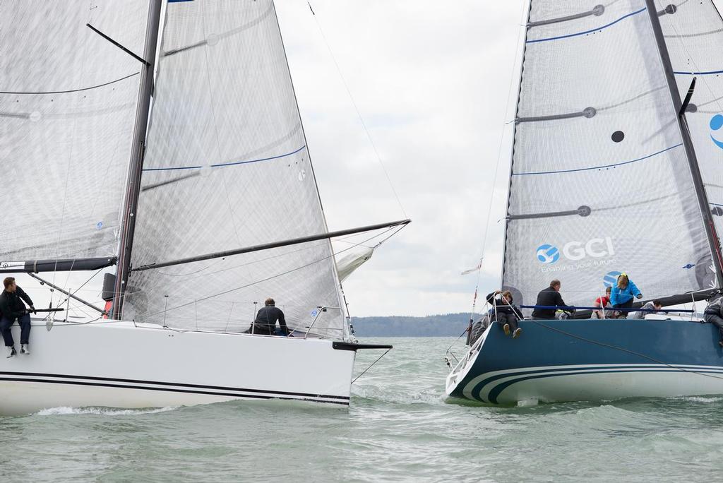 IRC1 Aurora leads Nifty - Crewsaver Warsash Spring Championship photo copyright Iain Mcluckie taken at  and featuring the  class