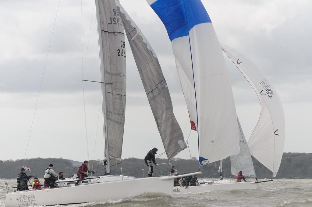 J/109 class Just So and Jynnan Tonnyx photo copyright Iain Mcluckie taken at  and featuring the  class