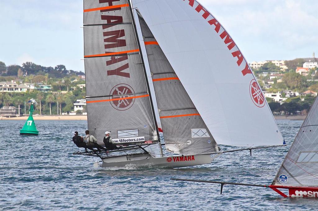 Yamaha - Day 2 - ANZAC 18fters - April 2016 photo copyright Richard Gladwell www.photosport.co.nz taken at  and featuring the  class