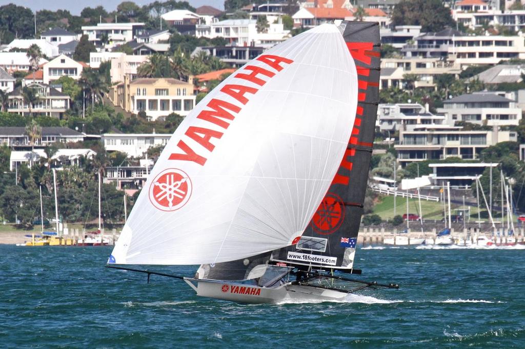 Yamaha (NZ)  - Day 4 - ANZAC 18fters - April 2016 photo copyright Richard Gladwell www.photosport.co.nz taken at  and featuring the  class