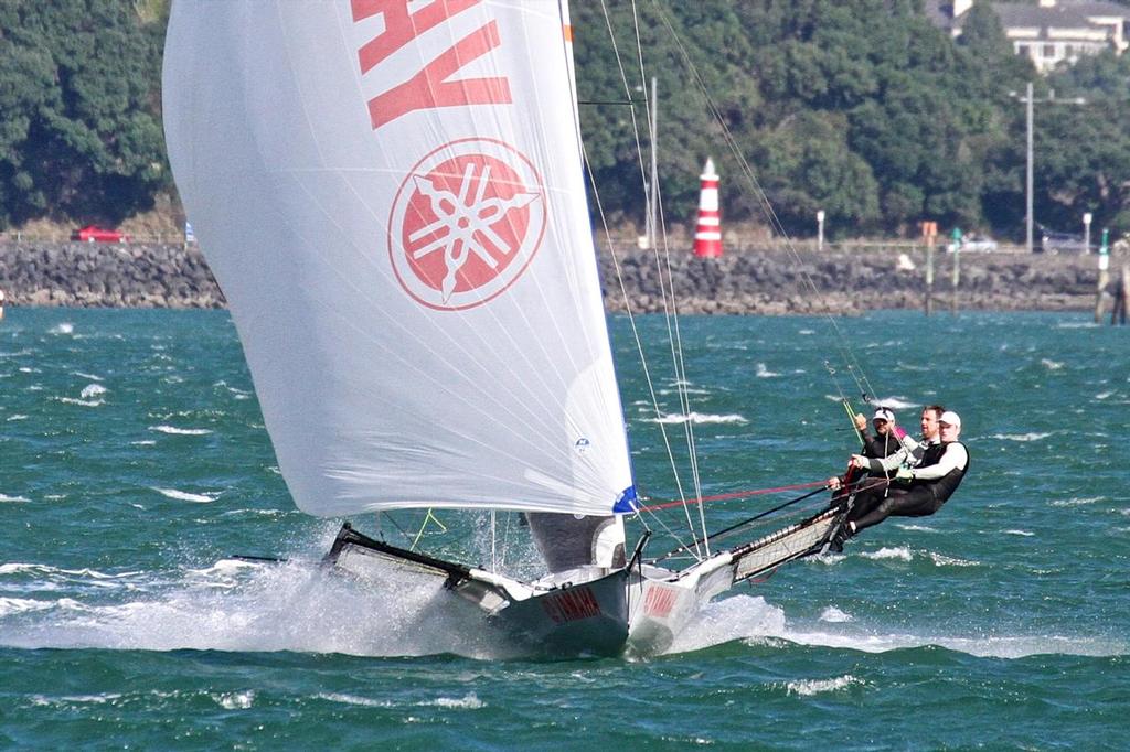 Yamaha (NZL) - Day 4 - ANZAC 18fters - April 2016 photo copyright Richard Gladwell www.photosport.co.nz taken at  and featuring the  class
