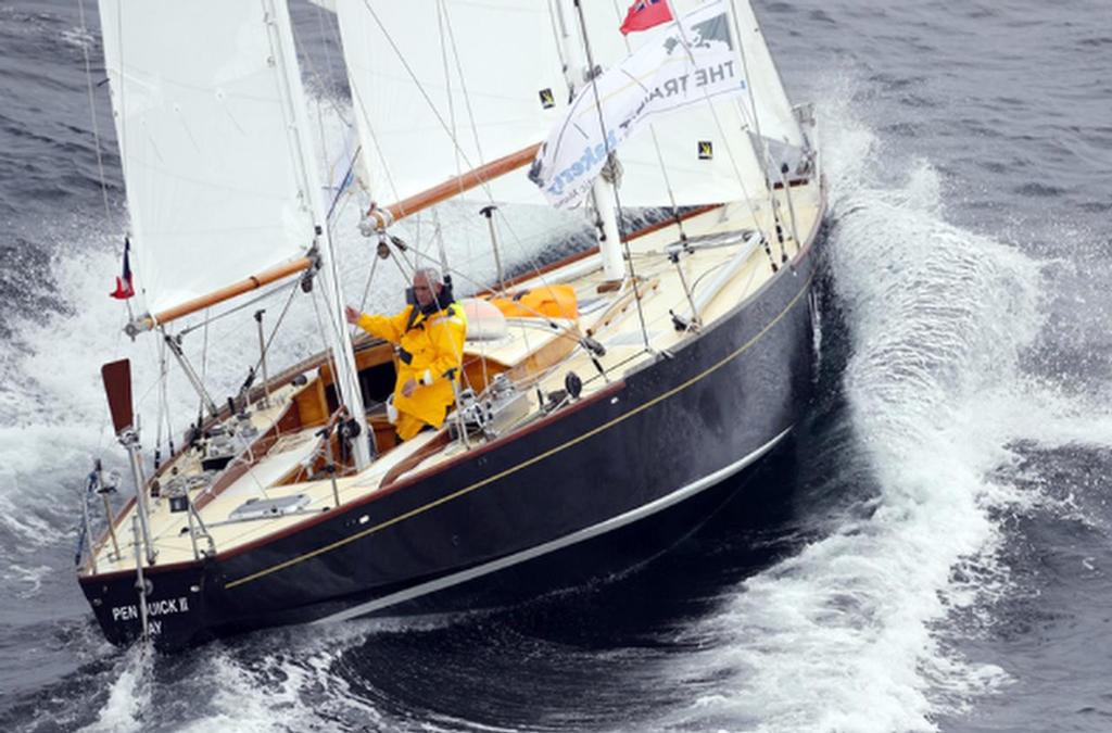 Loick Peyron aboard Pen Duick II - Start 2016 Transat bakerly photo copyright The Transat Bakerly taken at  and featuring the  class