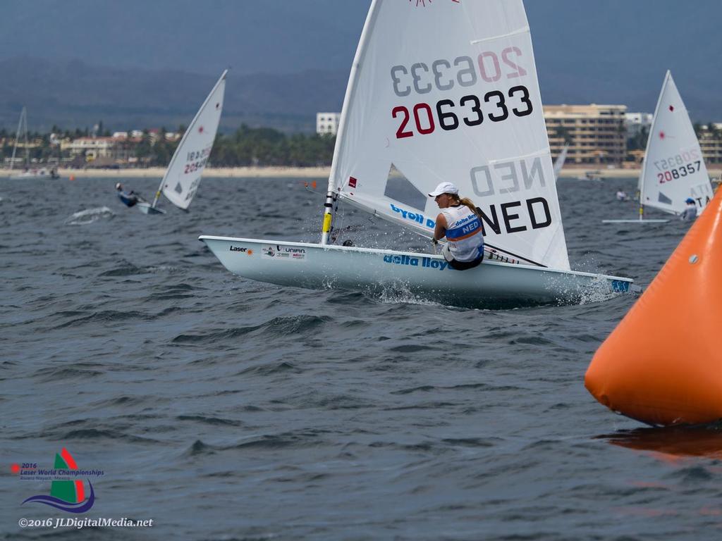 Marit Bouwmeester (NED) 2914 World Champion and Series leader - Day 3, 2016 Laser Radial World Championships, Mexico photo copyright JLDigitalMedia http://jldigitalmedia.zenfolio.com/ taken at  and featuring the  class