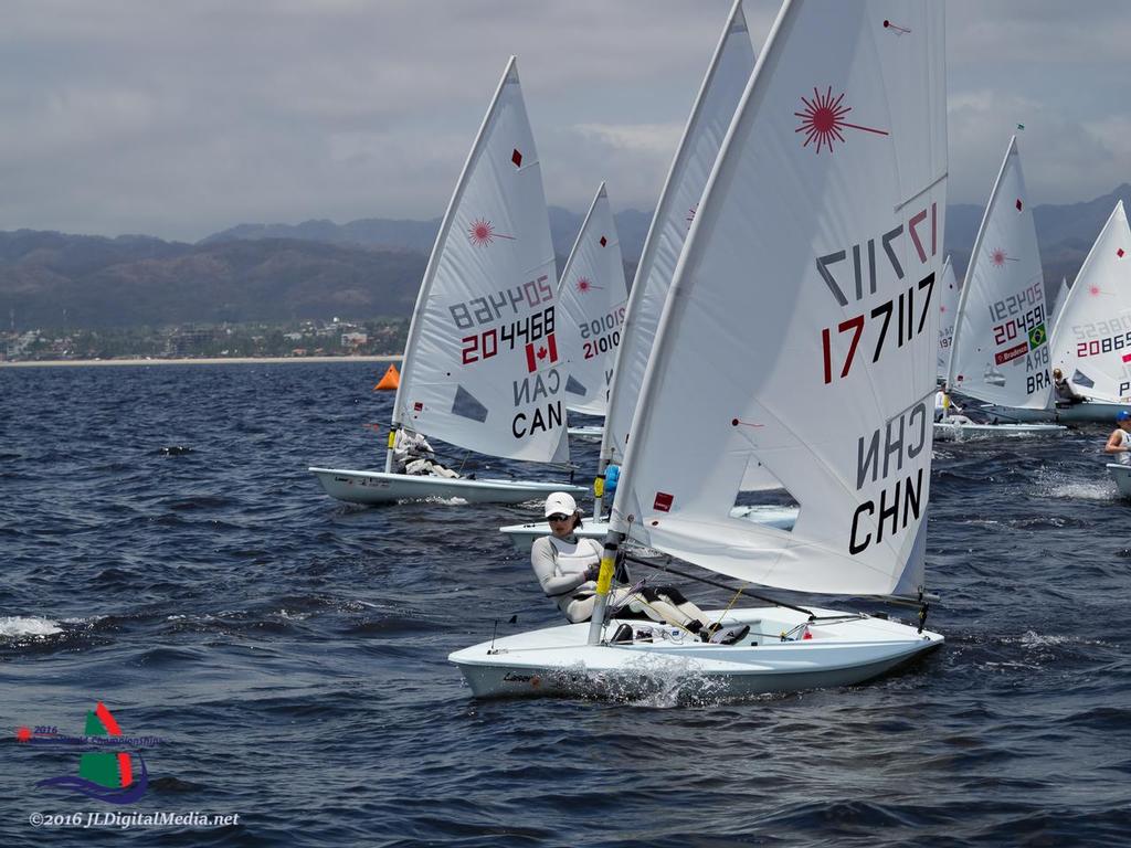 Lijia Xu (CHN) 2012 Olympic Gold medalist - Day 4, 2016 Laser Radial World Championships, Mexico photo copyright JLDigitalMedia http://jldigitalmedia.zenfolio.com/ taken at  and featuring the  class