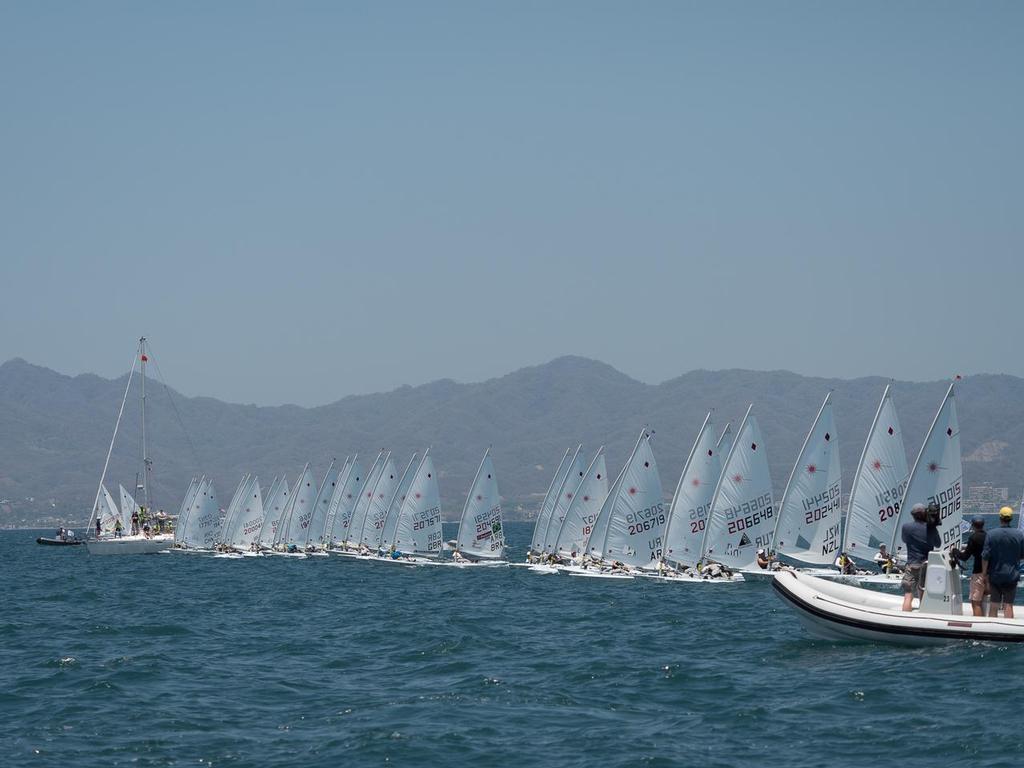 Start Final - Gold fleet - Day 7, 2016 Laser Radial World Championships, Mexico photo copyright JLDigitalMedia http://jldigitalmedia.zenfolio.com/ taken at  and featuring the  class